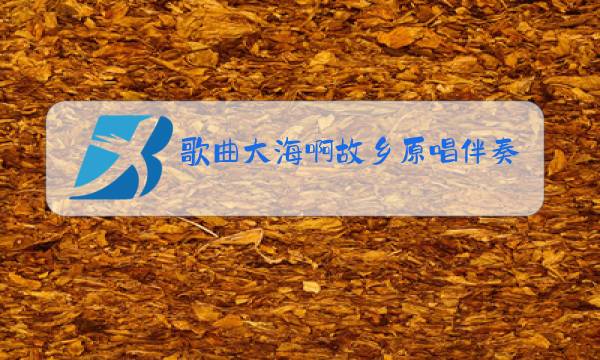 歌曲大海啊故乡原唱伴奏图片