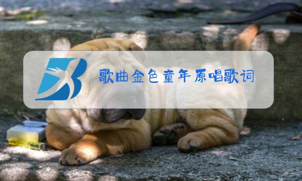 歌曲金色童年原唱歌词图片