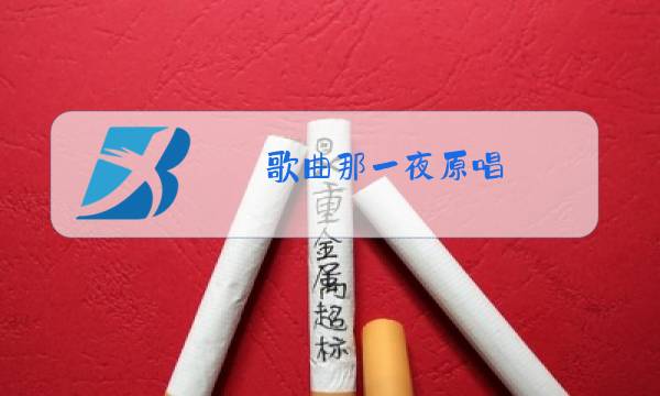 歌曲那一夜原唱图片
