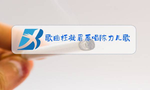 歌曲枉凝眉原唱陈力儿歌图片