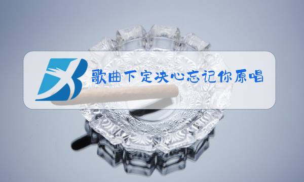 歌曲下定决心忘记你原唱歌词图片