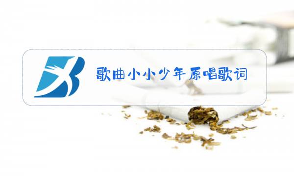 歌曲小小少年原唱歌词图片