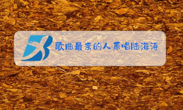 歌曲最亲的人原唱陆海涛图片