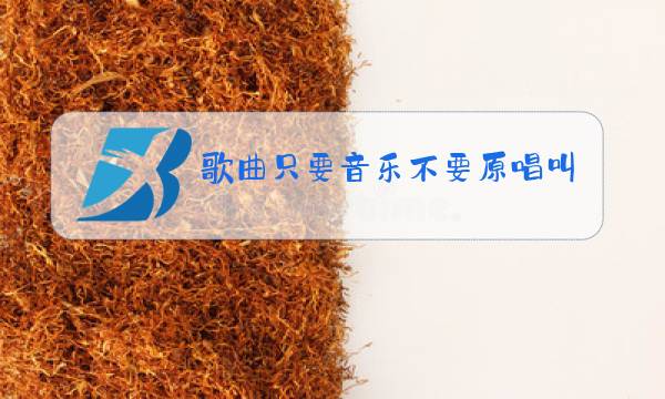 歌曲只要音乐不要原唱叫什么图片