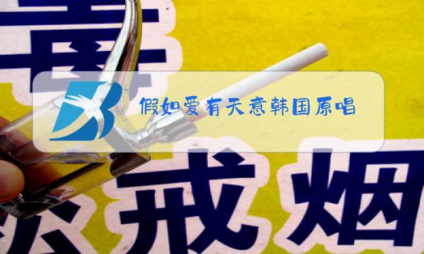 假如爱有天意韩国原唱图片