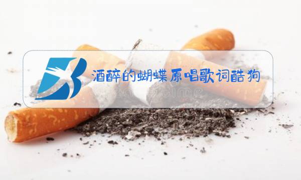 酒醉的蝴蝶原唱歌词酷狗音乐下载图片