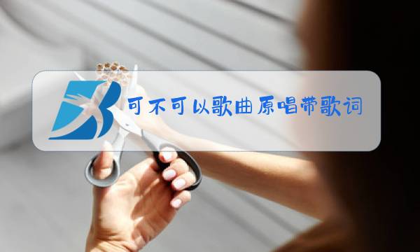 可不可以歌曲原唱带歌词图片