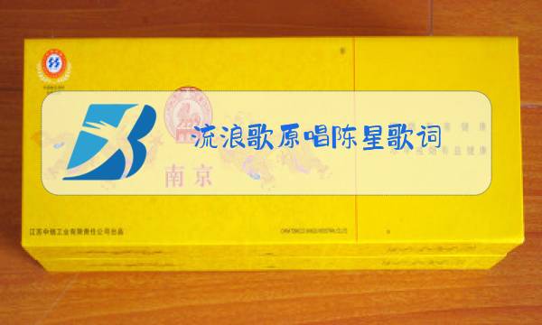 流浪歌原唱陈星歌词图片