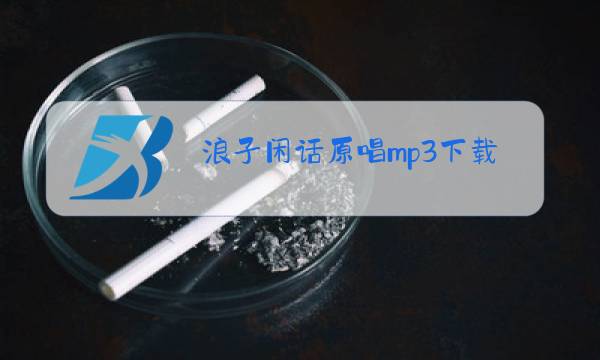 浪子闲话原唱mp3下载图片