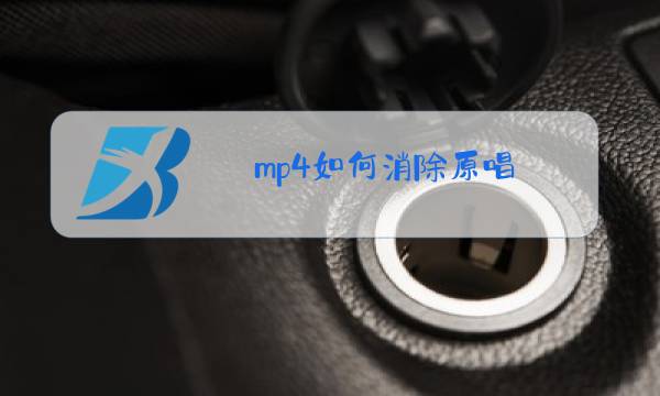 mp4如何消除原唱图片