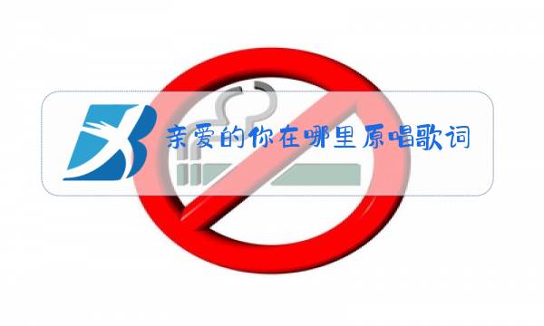 亲爱的你在哪里原唱歌词图片