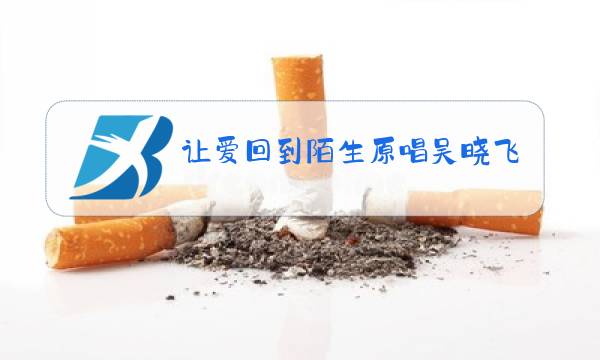 让爱回到陌生原唱吴晓飞图片