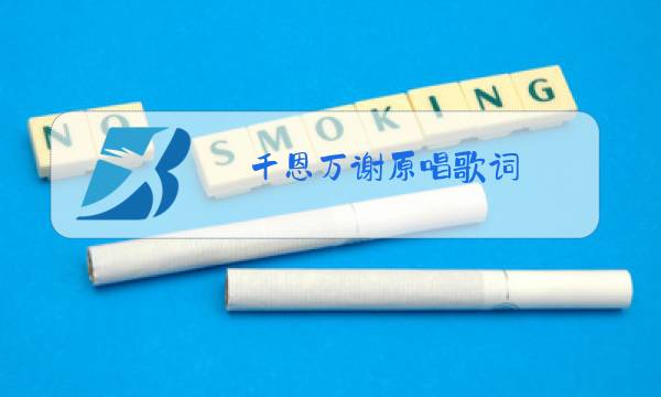 千恩万谢原唱歌词图片