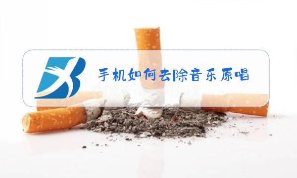 手机如何去除音乐原唱图片
