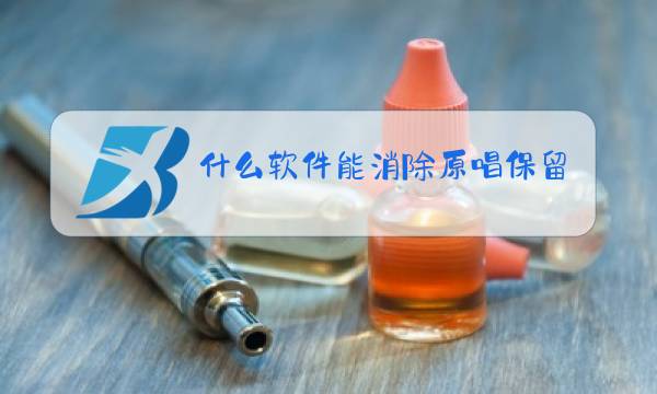 什么软件能消除原唱保留伴奏图片