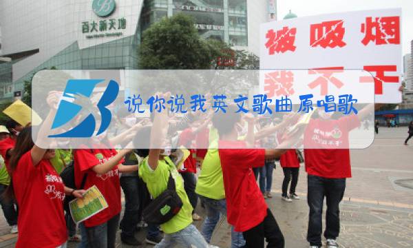 说你说我英文歌曲原唱歌词图片