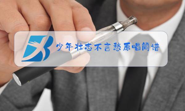 少年壮志不言愁原唱简谱图片