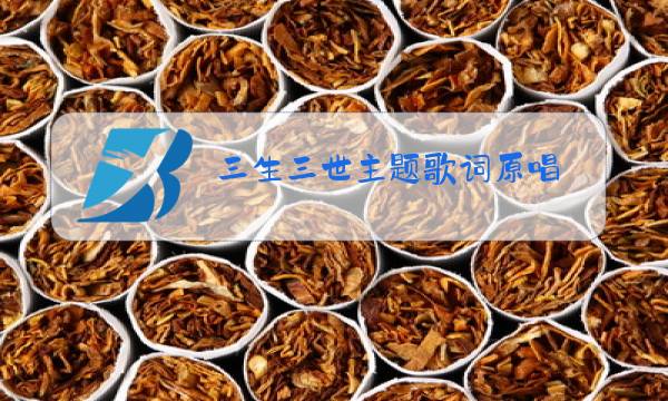 三生三世主题歌词原唱图片