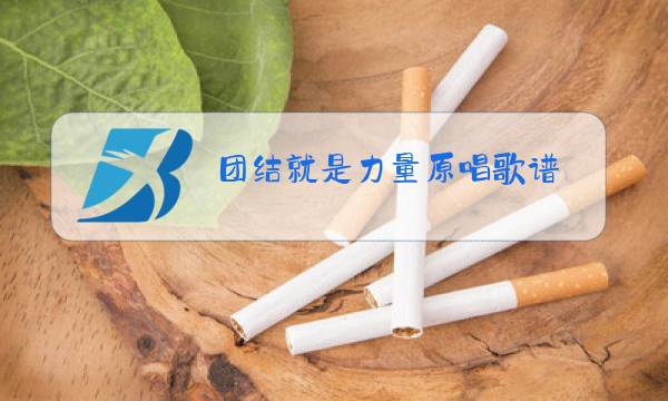 团结就是力量原唱歌谱图片