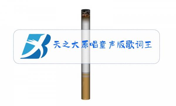 天之大原唱童声版歌词王琪图片