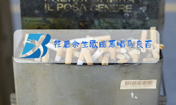 往后余生歌曲原唱马良百度网盘图片
