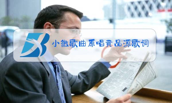 小微歌曲原唱黄品源歌词图片