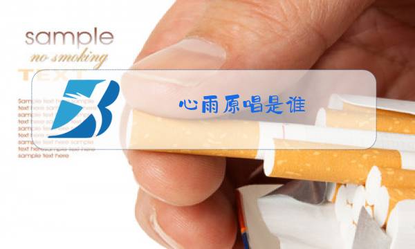 心雨原唱是谁图片
