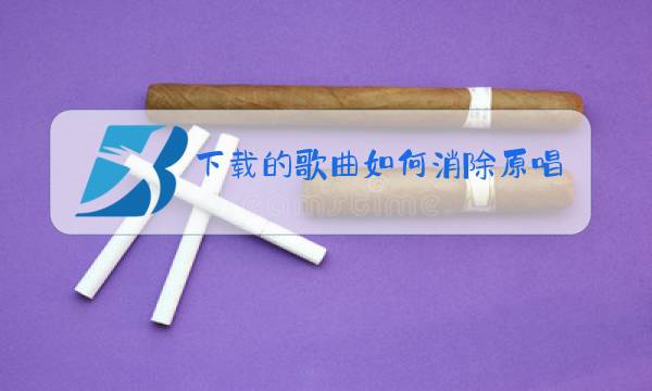 下载的歌曲如何消除原唱图片