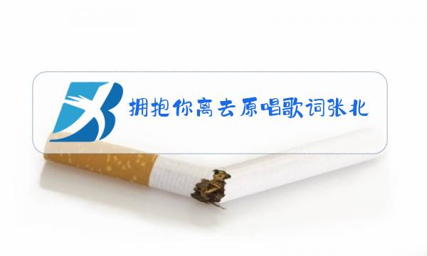 拥抱你离去原唱歌词张北北图片