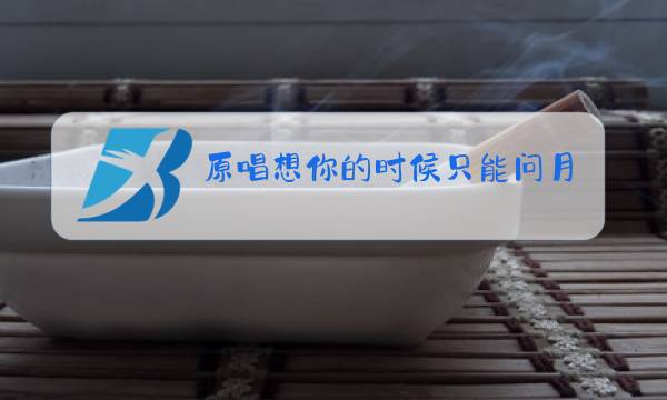 原唱想你的时候只能问月亮图片