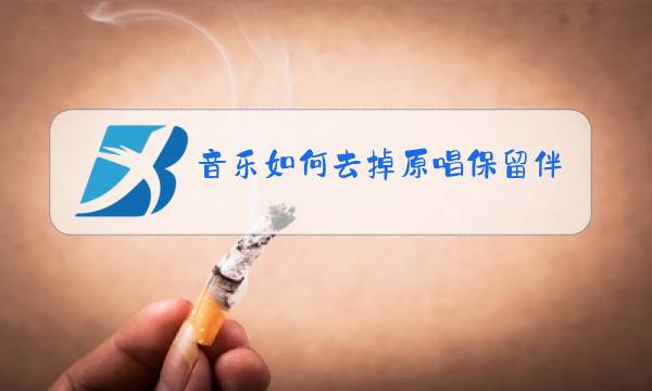 音乐如何去掉原唱保留伴奏图片