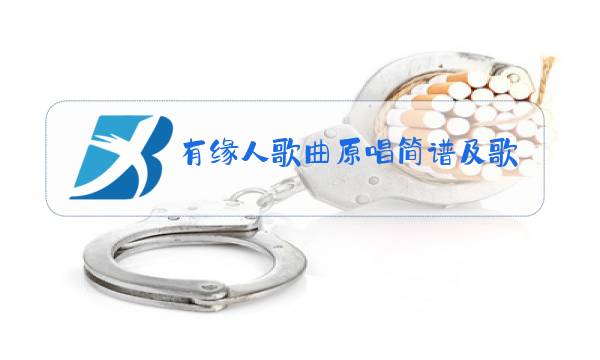 有缘人歌曲原唱简谱及歌词图片