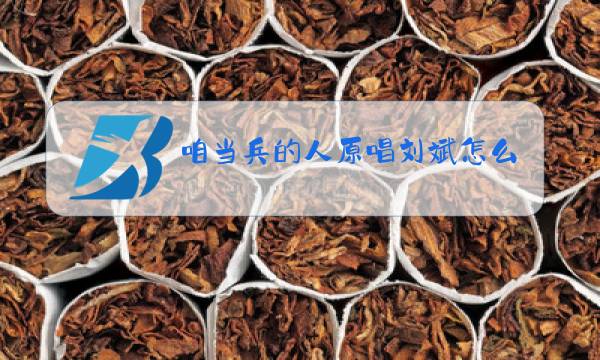 咱当兵的人原唱刘斌怎么了图片