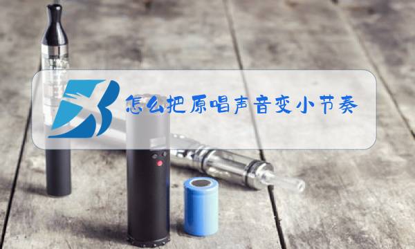 怎么把原唱声音变小节奏声音不变图片