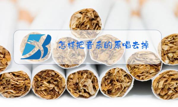 怎样把音乐的原唱去掉图片